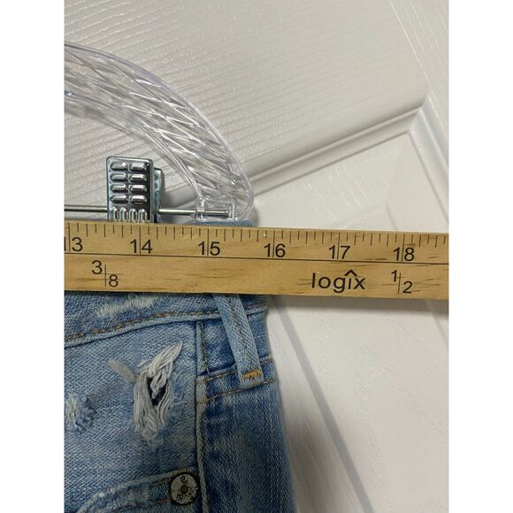 True Religion Jeans Womens Sz 27 Blue Denim Karlie Low Rise Bell Bottom Crop - Picture 5 of 15